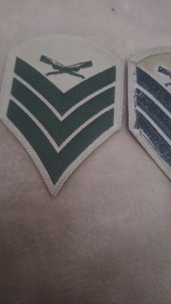 2 US Marine SERGEANT E-5 Rank Large Chevron