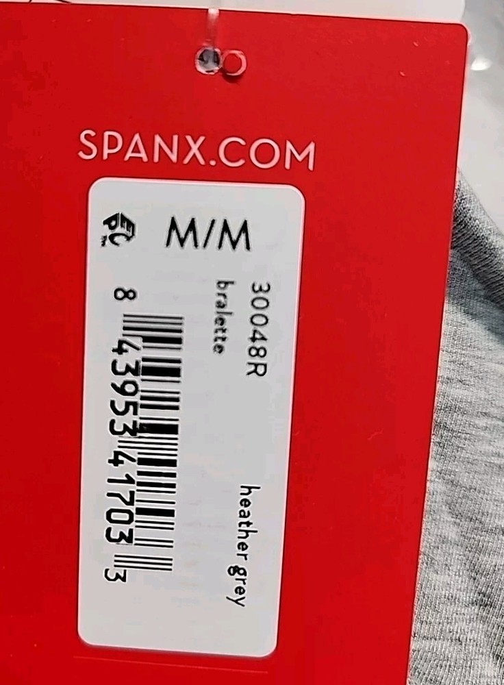 SPANX Cotton Comfort Bralette Size M Grey