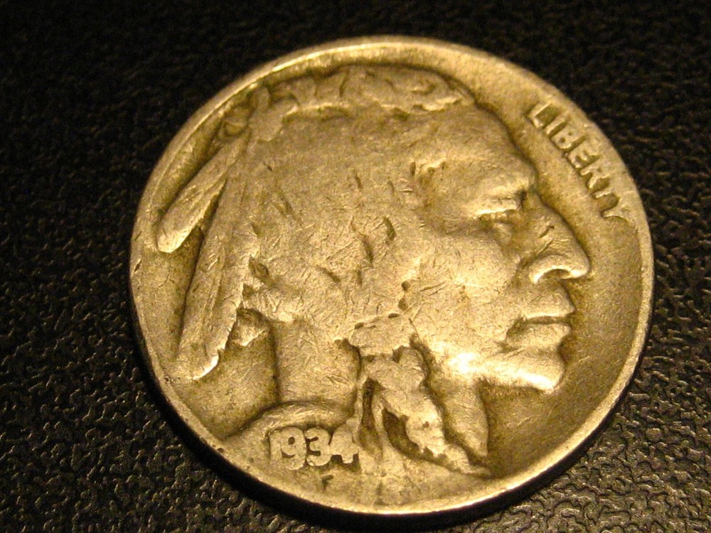 1934-D Buffalo Nickel