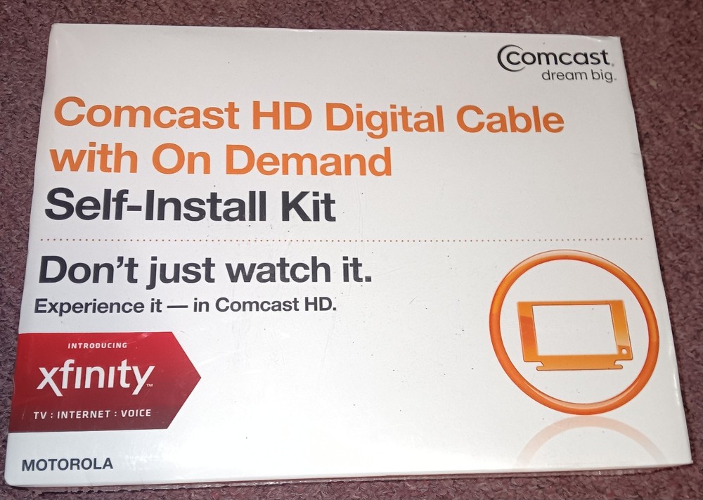 Comcast HD Digital Cable with ON Demand Self-Install Kit. ***NEW SEALED***