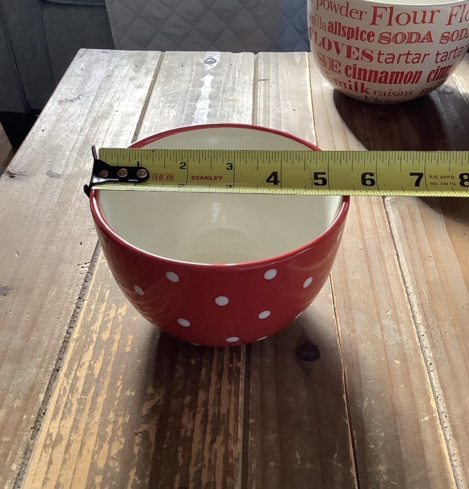 Red Mixing Bowl Set
