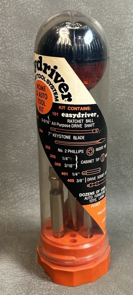 Vtg Creative Tools Inc. Easydriver Ratchet Tool System Ball Screwdriver