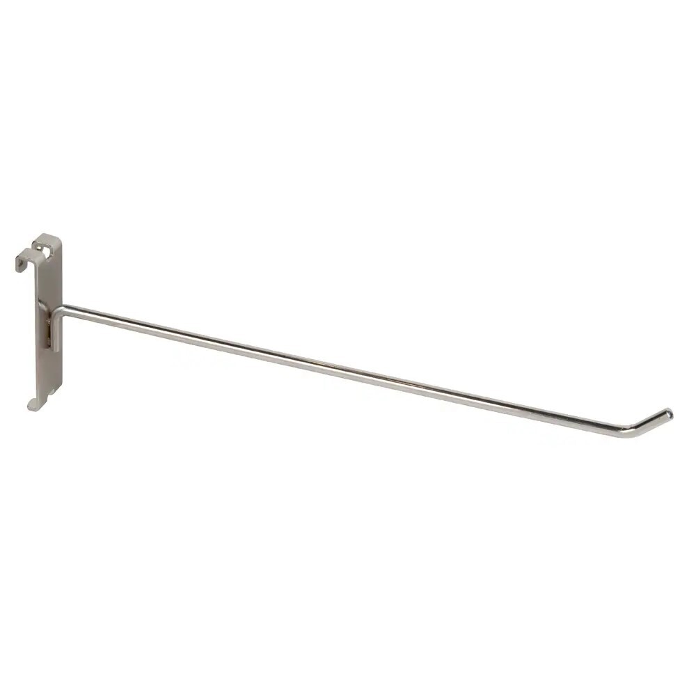 12" Gridwall Hooks Chrome Hooks For Grid Panel Displays