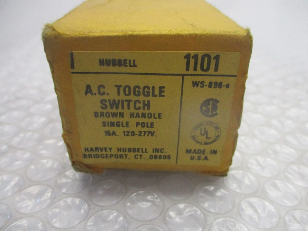 HUBBELL 1101 SWITCH BROWN NSMP