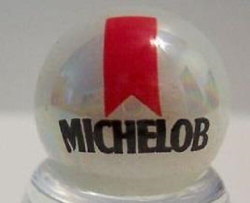 Michelob Beer 1" Glass Logo Marble