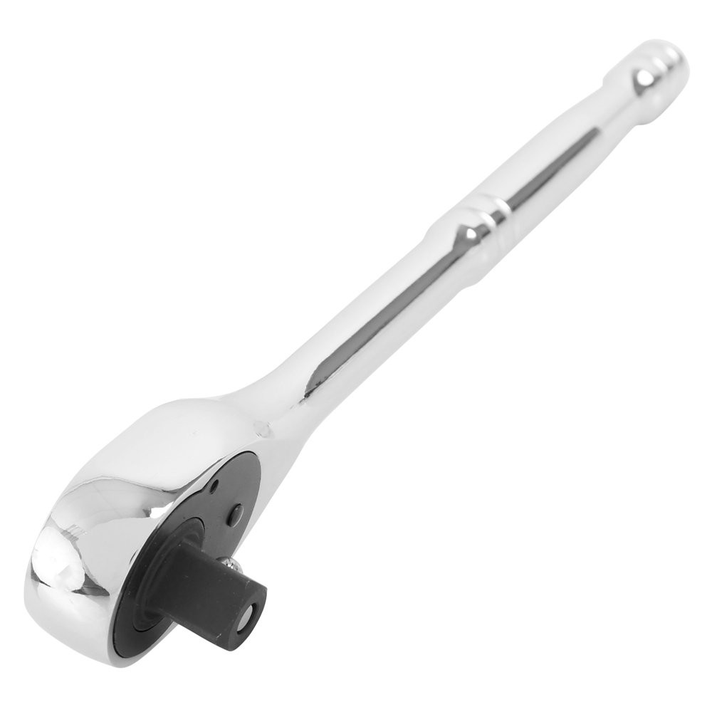 Hyper Tough 1/2-Inch, 72-Tooth Pear Head Ratchet, Chrome
