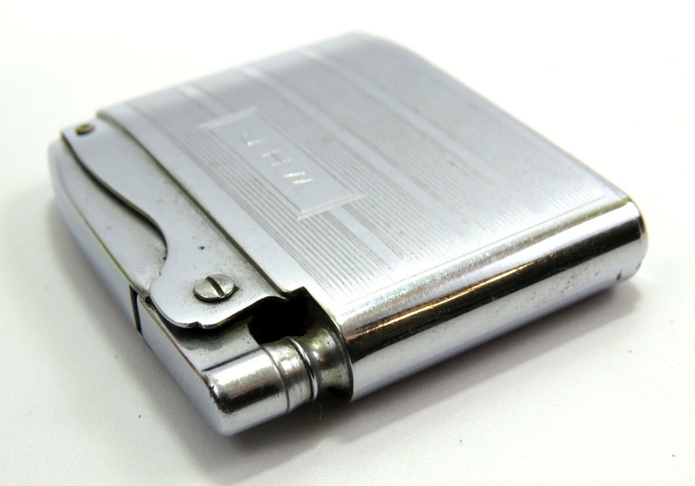 Vintage Ronson Adonis Cigarette Lighter, Monogrammed W.H.R., Read Condition