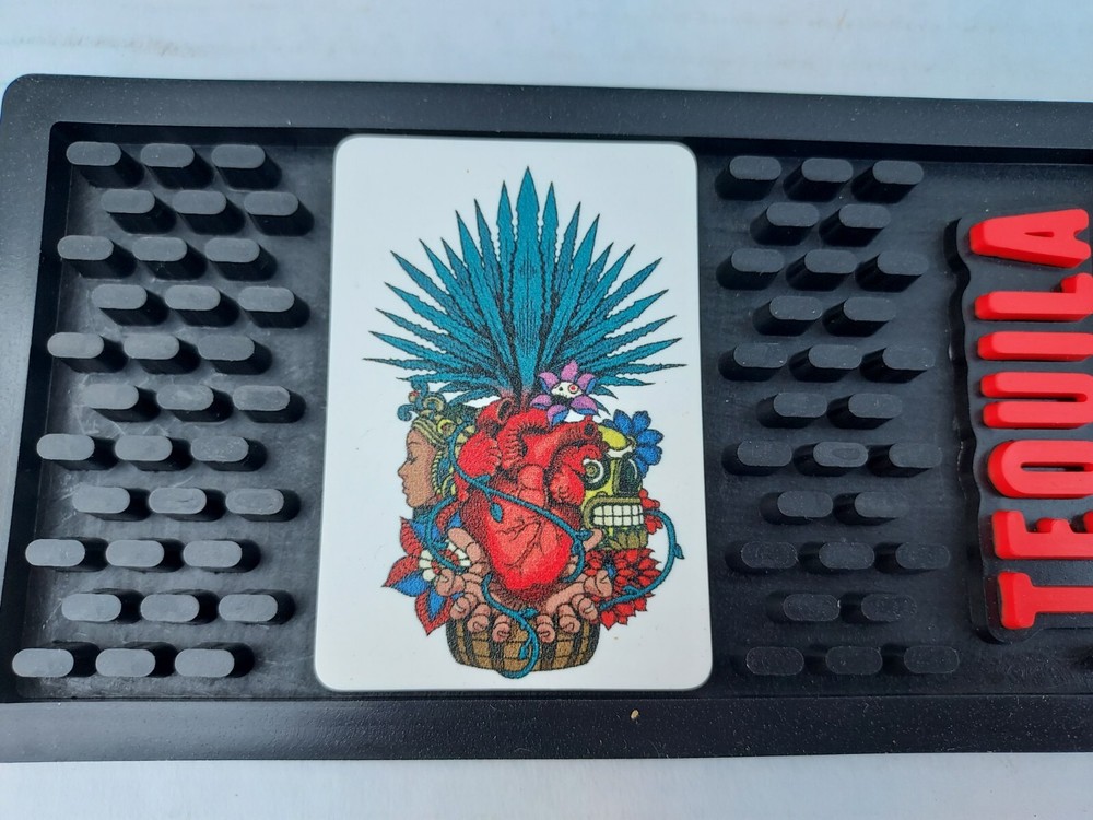 Mi Campo Tequila Rubber Bar Mat Rail