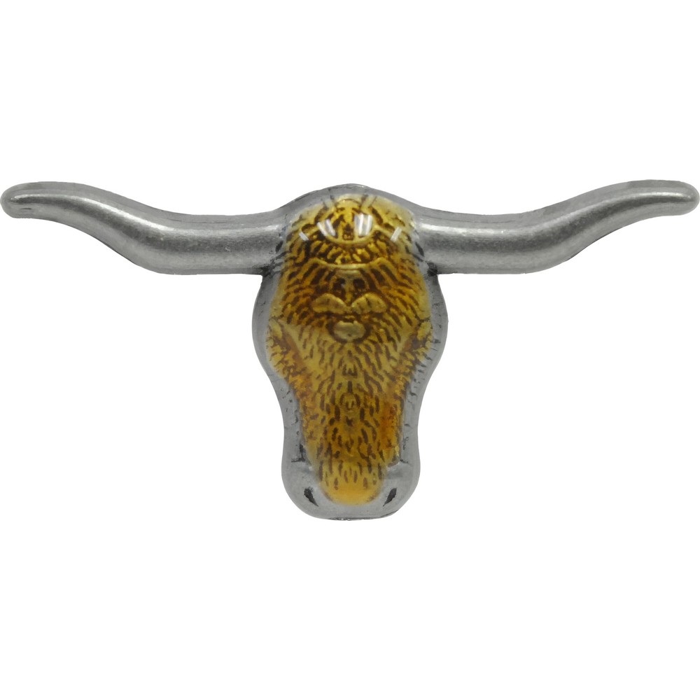 Longhorn Steer Pin 1"