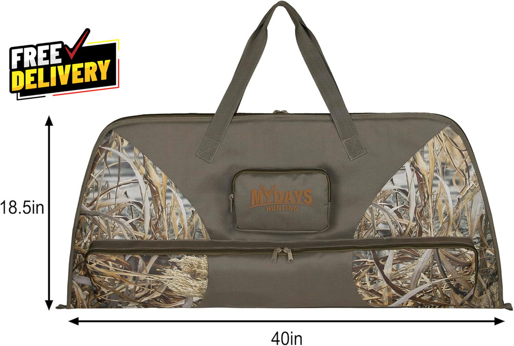 Camo Soft Compound Bow Case 41 Inch Archery Storage Bag with Padding…