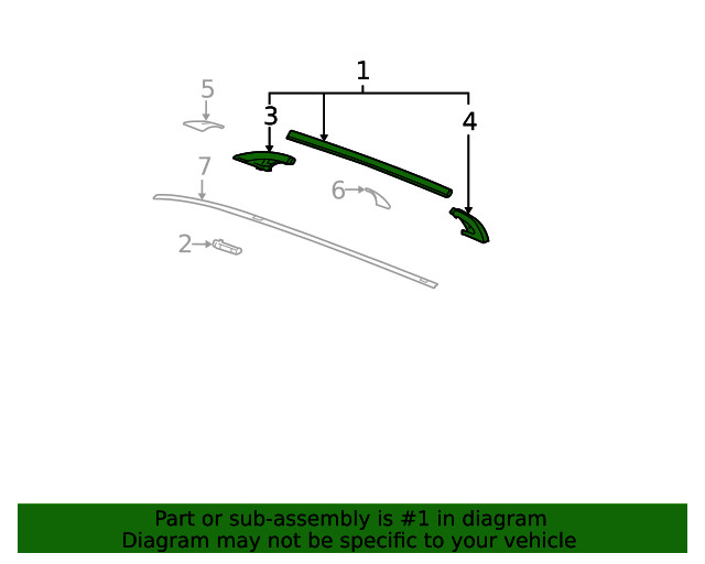 Genuine GM Side Rail 19177195