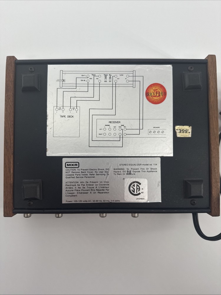 MXR Stereo Equalizer Model No.114
