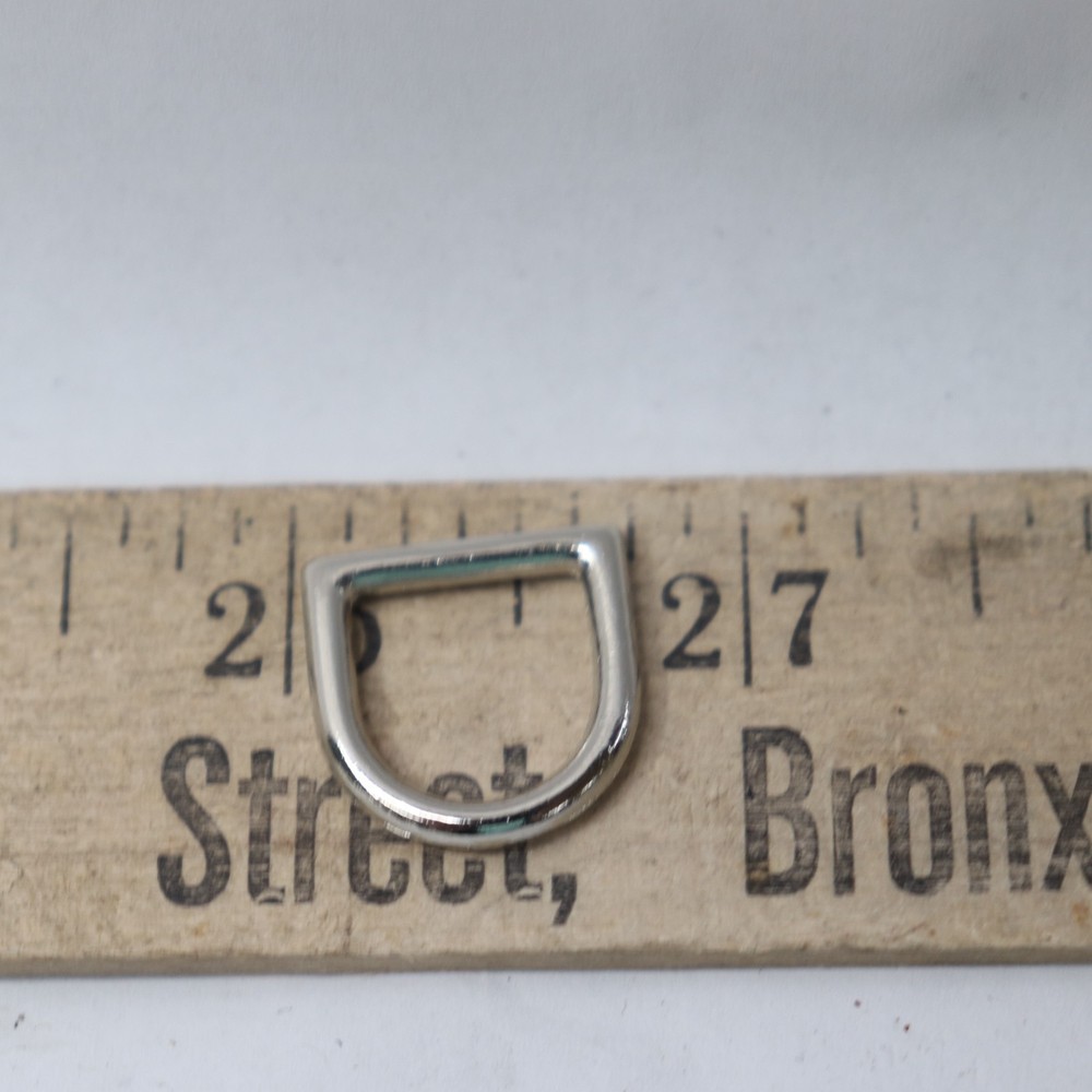 Bag Hardware Ring Horseshoe Polished Silver 3/4"