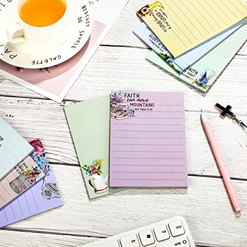 8 Pack Christian Sticky Notes Samll Scripture Inspirational Memo Fresh Style