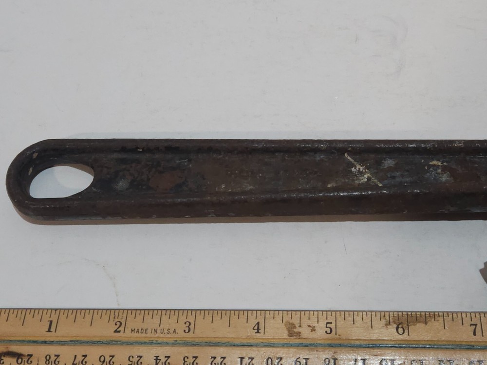 Vintage Ushco Lawson 14" Offset Pipe Wrench