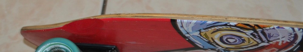 Punked skateboard with speed cruiser wheels