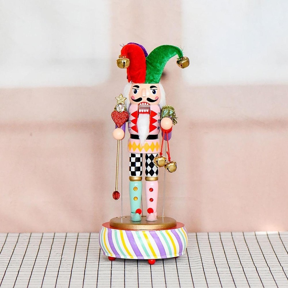 Clown Dancer Nutcracker Nutcracker with Music Box for Table Thanksgiving