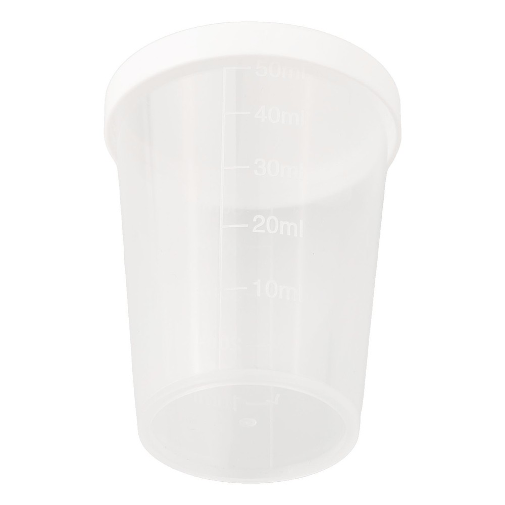 Brand New Measuring Cups Cup Transparent With White Lids Cap Container
