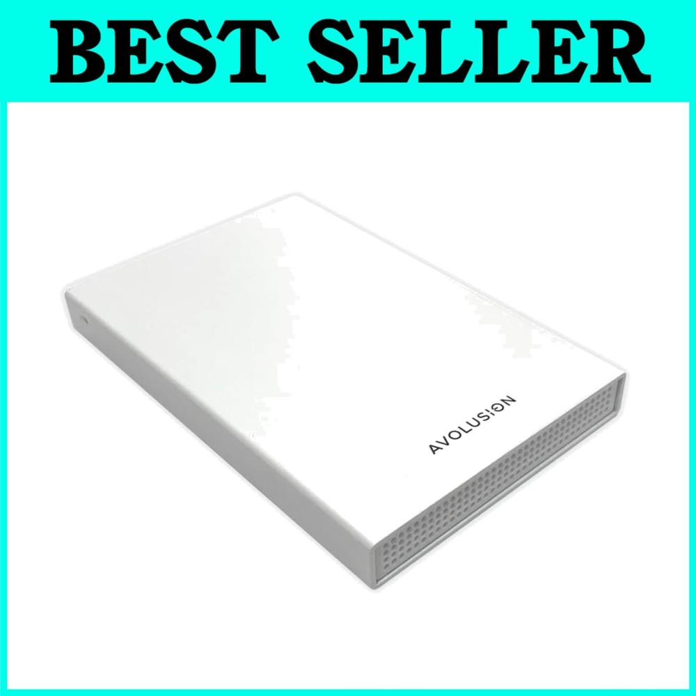 White 1TB USB 3.0 External Gaming Hard Drive for Xbox