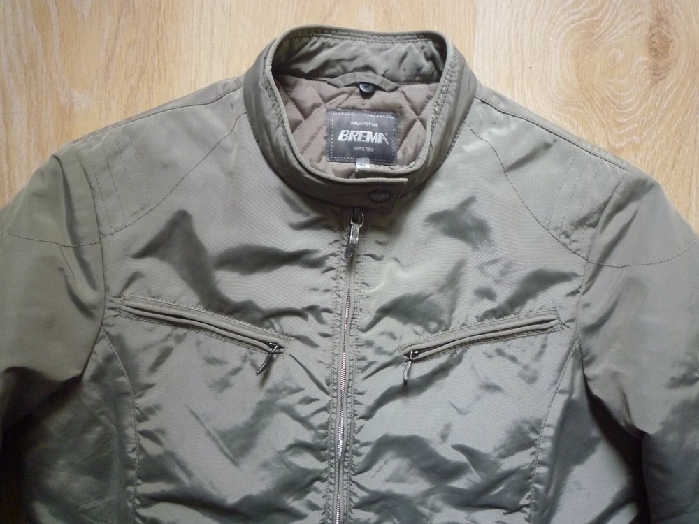 Brema Biker Style Padded Nylon Jacket Size 46