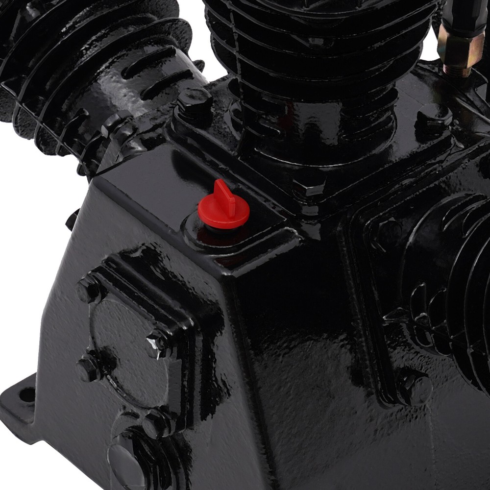 5-HP Single-Stage Inline-Twin Replacement Air Compressor Pump 3 3 Cylinder Head