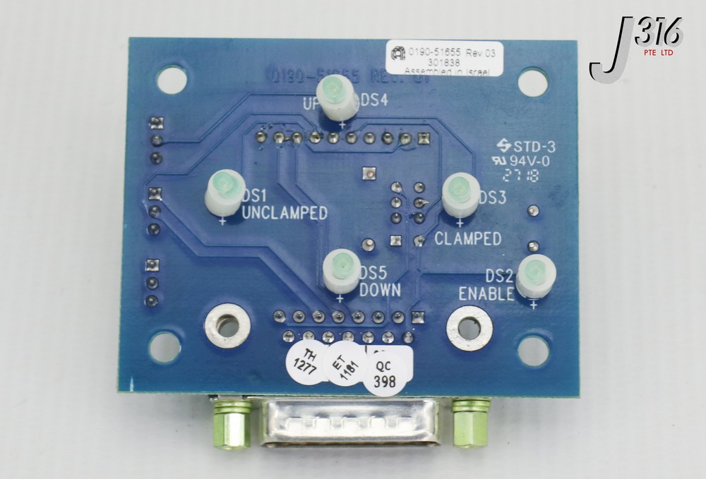 22001 APPLIED MATERIALS PCB, LOADLOCK DOOR LOGIC INTERFACE 0190-51655