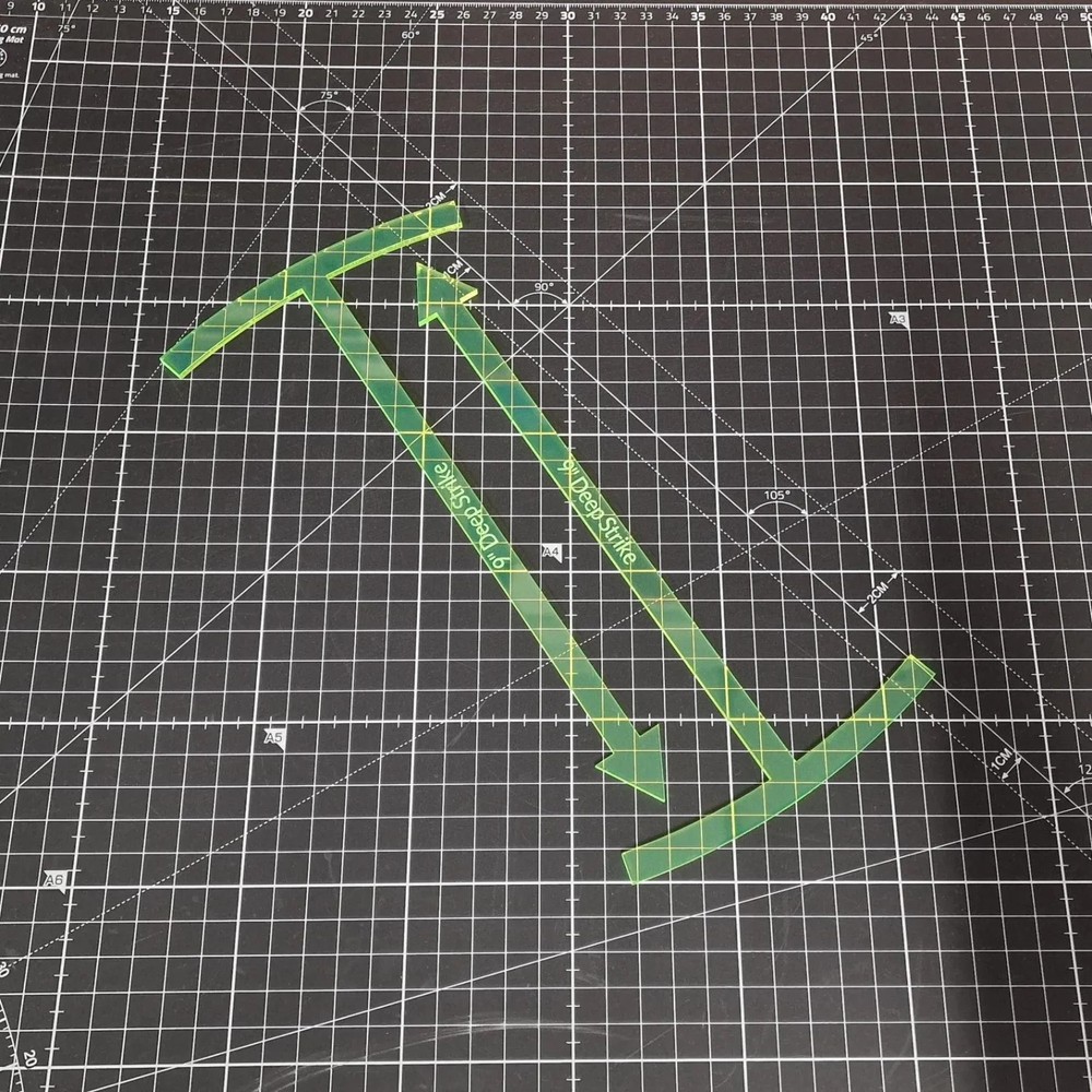 9" Deep Strike Marker – Acrylic Measuring Tool for Miniature Wargaming