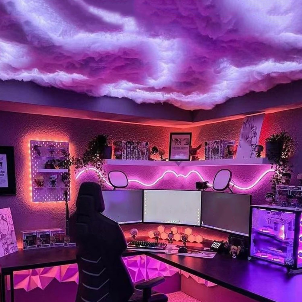 Led Clouds for Ceiling, Cloud Lights for Bedroom 3D, Led Cloud Night 5M(16FT)