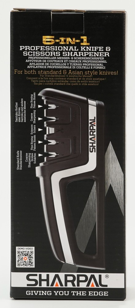 Professional 5-in-1 Kitchen Chef Knife & Scissors Sharpener, Sharpening Tool