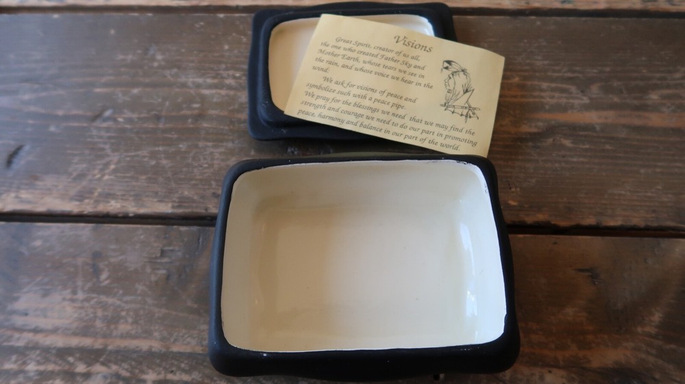 Vintage Atene Navajo Pottery Box 5"