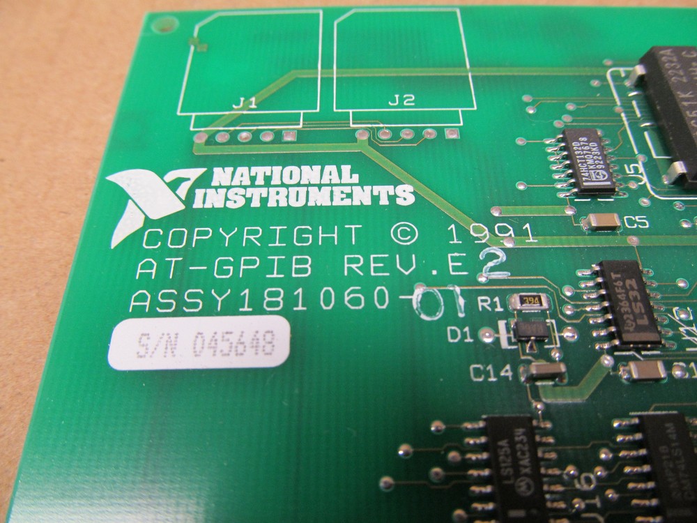 1 NATIONAL INSTRUMENTS AT-GPIB ATGPIB INTERFACE CARD