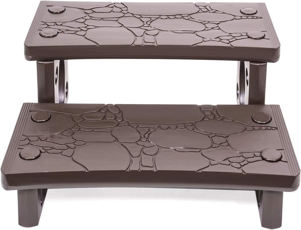 Universal 2-Step Spa Steps - Slip Resistant Design