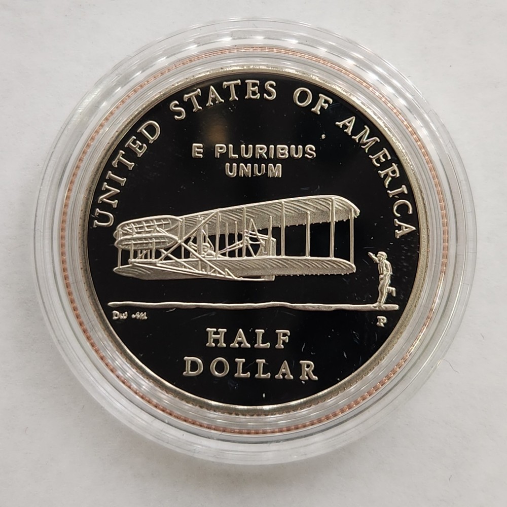 2003 First Flight Centennial Commemorative Proof Clad Half Dollar in Box w/COA