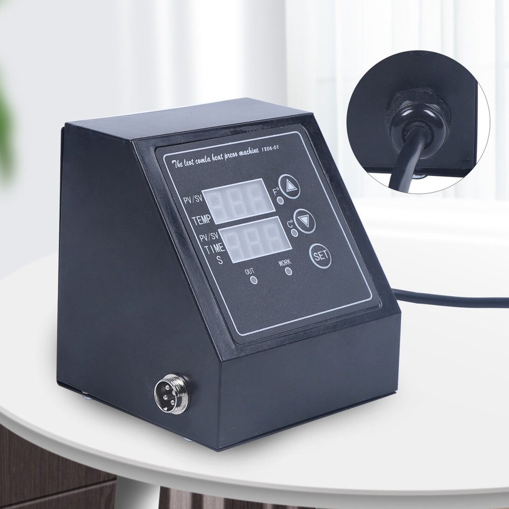 Heat Press Machine Dual Display Control Box with Adjustable Temperature