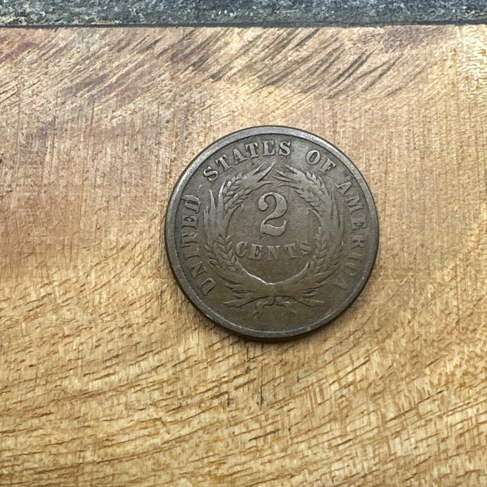 1865 Two Cent Piece #7214
