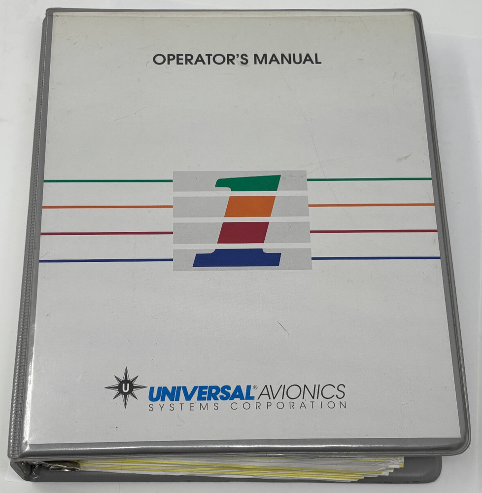Universal Avionics Operator's Manual SCN 802 and 902 Flight Management Systems