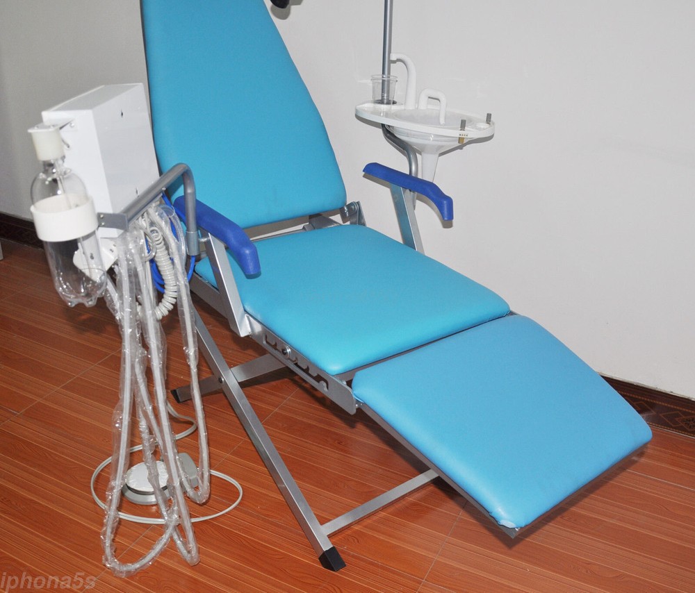 Dental Portable Mobile Delivery Unit Suction Rolling Case 4H Compressor /Chair