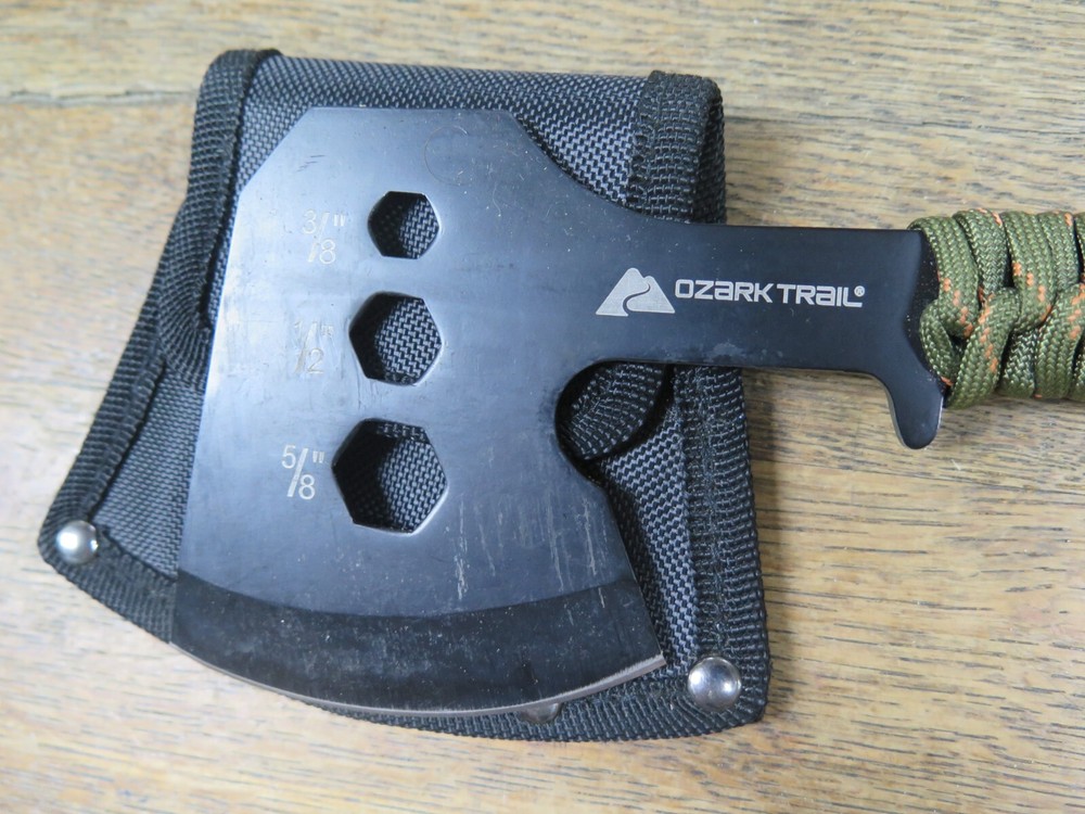 OZARK TRAIL Multi-tool HATCHET / AXE With Sheath Camo Design Handle