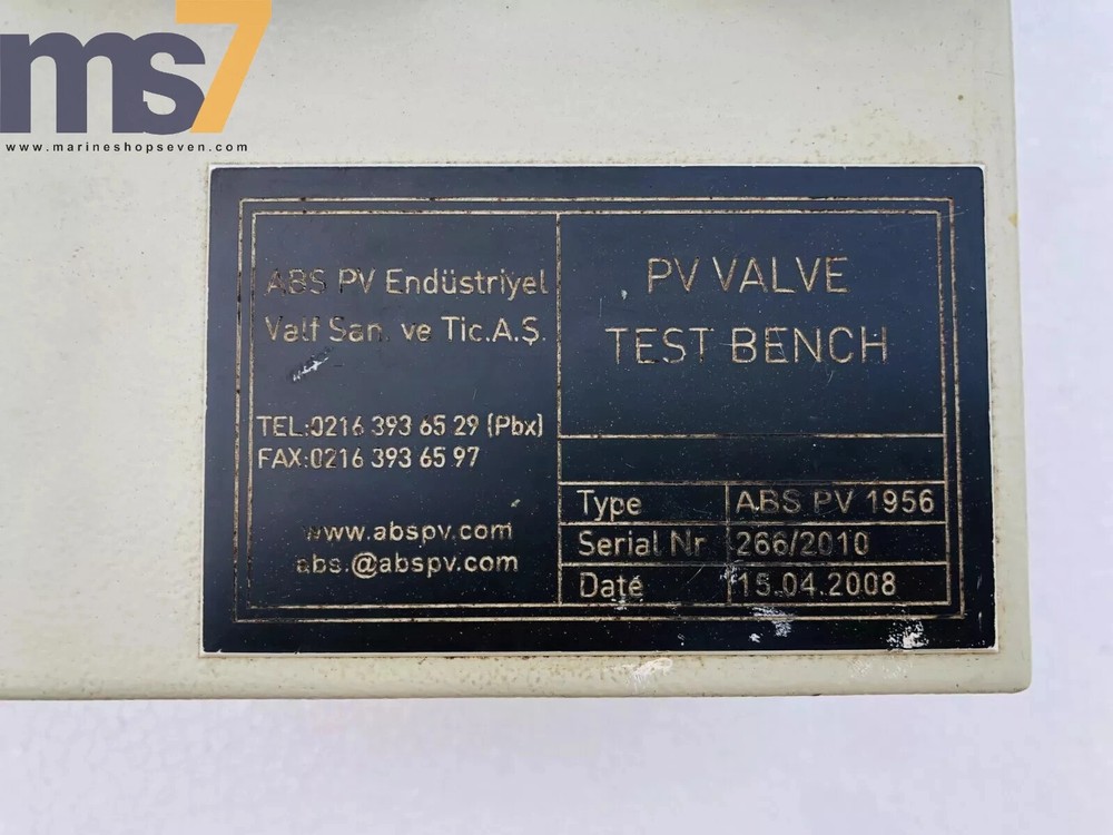 ABS PV 1956 PRESSURE VACUUM TEST BENCH #2
