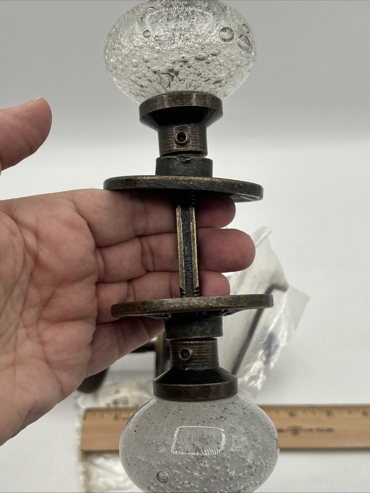 TWO Bubble Glass Knob Pull Decorative Door Knobs Hardware by Hobby Lobby