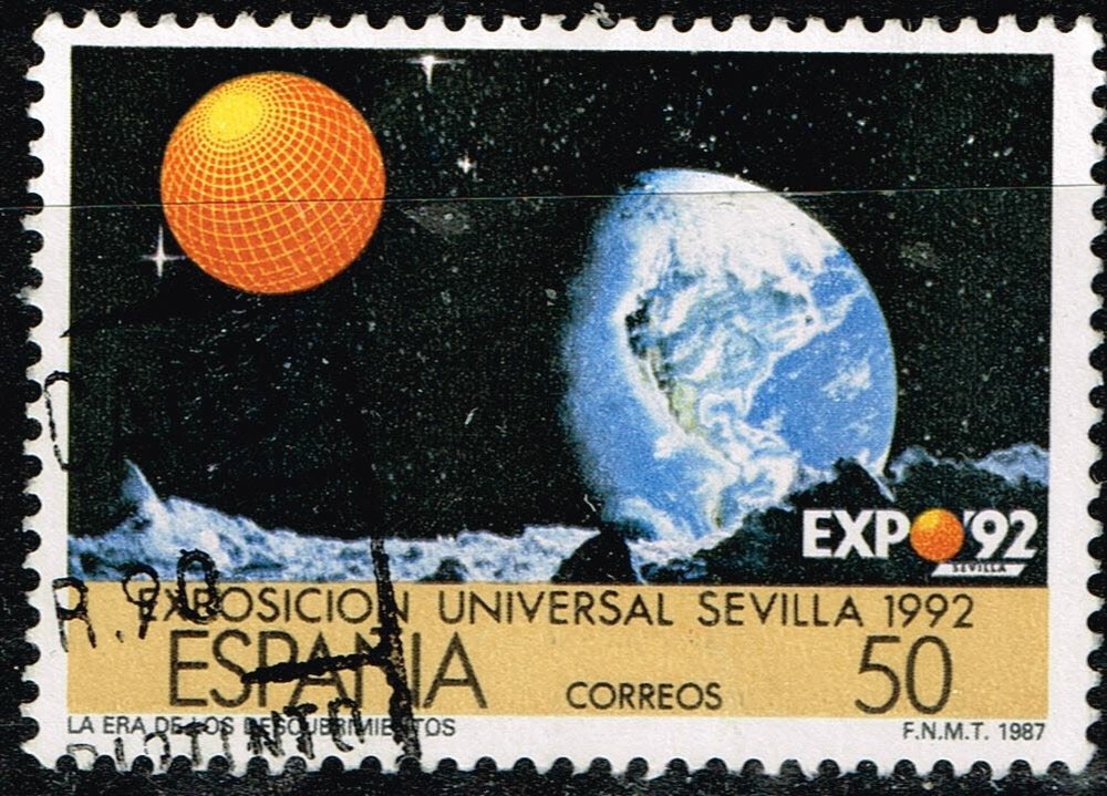 Spain Space Astronomy Planets stamp 1992 A-20