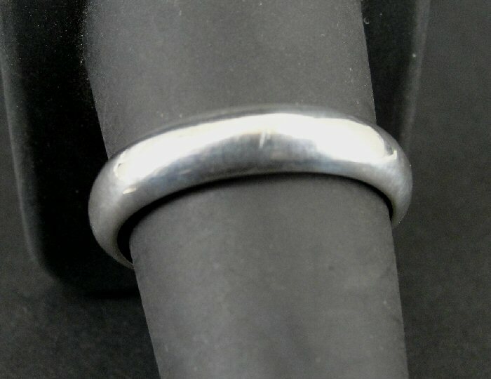 Ring Silver Band Simple Sleek Sterling Silver 925 Size 9.75 Ring Band