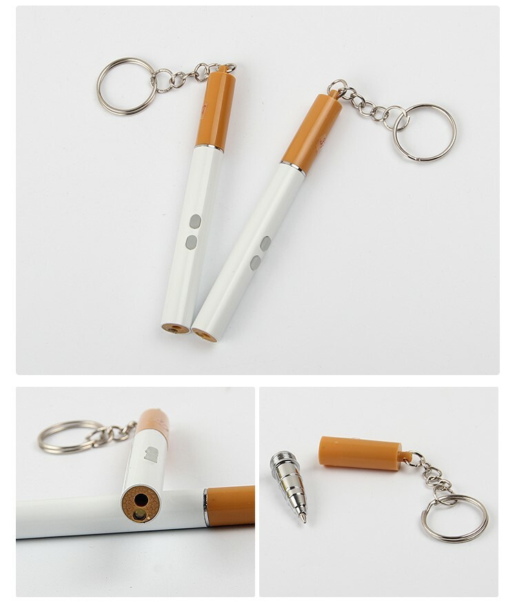 New 3 in 1 * Realistic Cigarette - Laser Pointer, LED Flashlight & Pen Keychain!