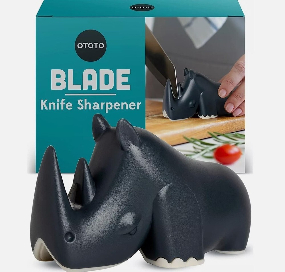 OTOTO Blade Knife Sharpener BPA-free & Dishwasher Safe Kitchen Compact