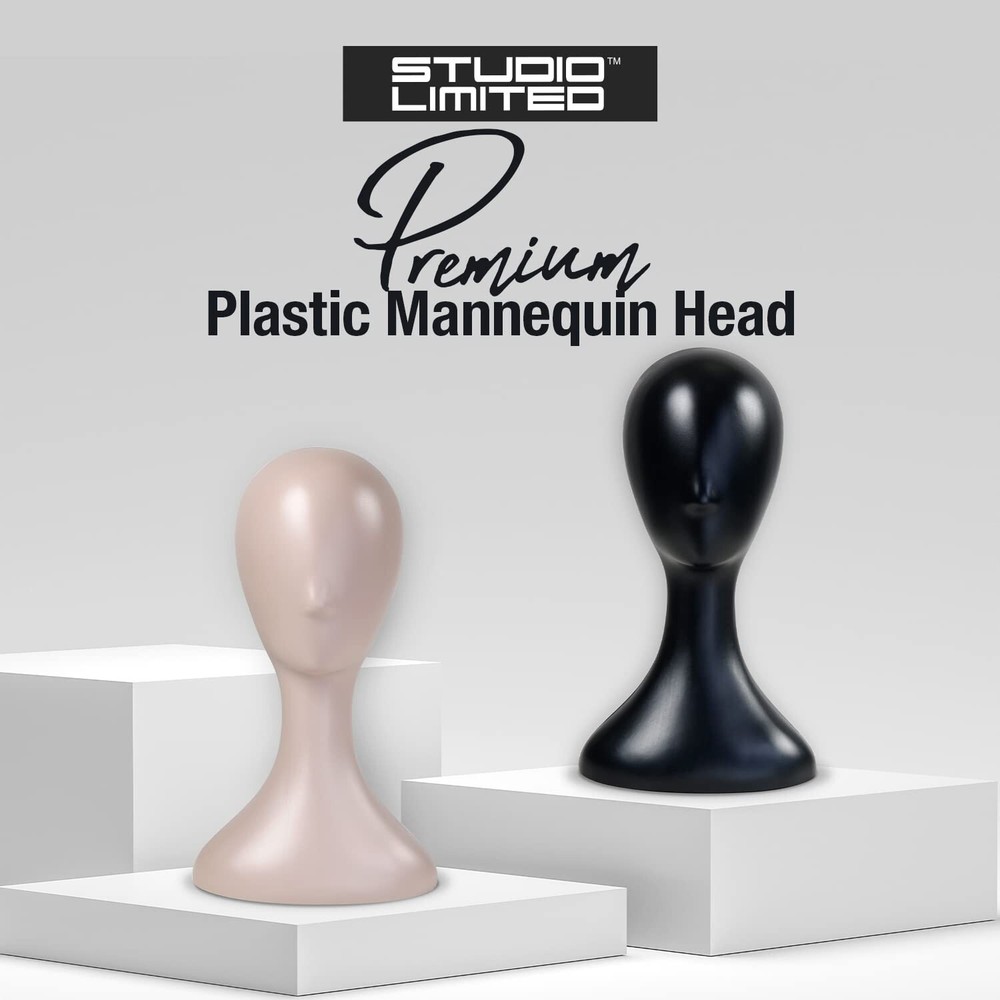 16 Inch Professional Plastic Mannequin Head - Versatile Wig Display & Styling