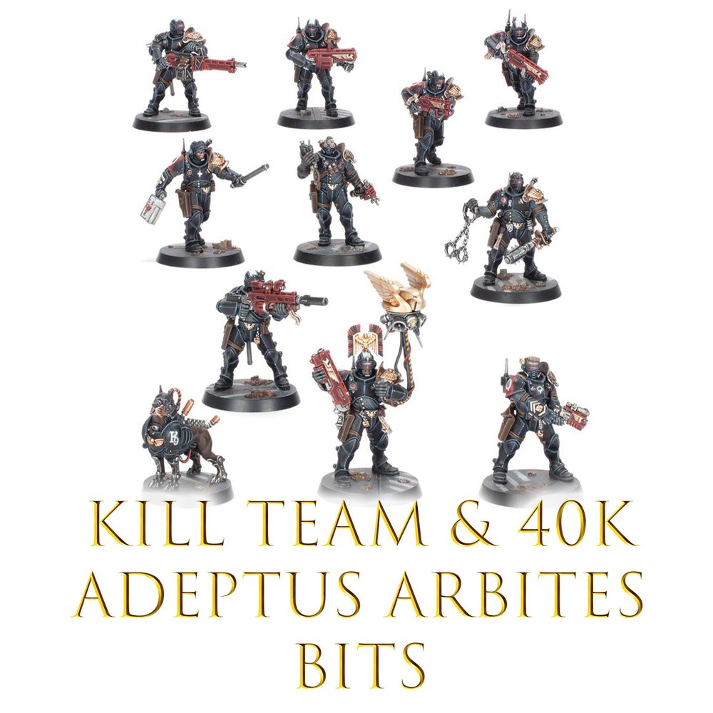 Warhammer 40k & Kill Team Adeptus Arbites Bits, Exaction Squad Bits, GW