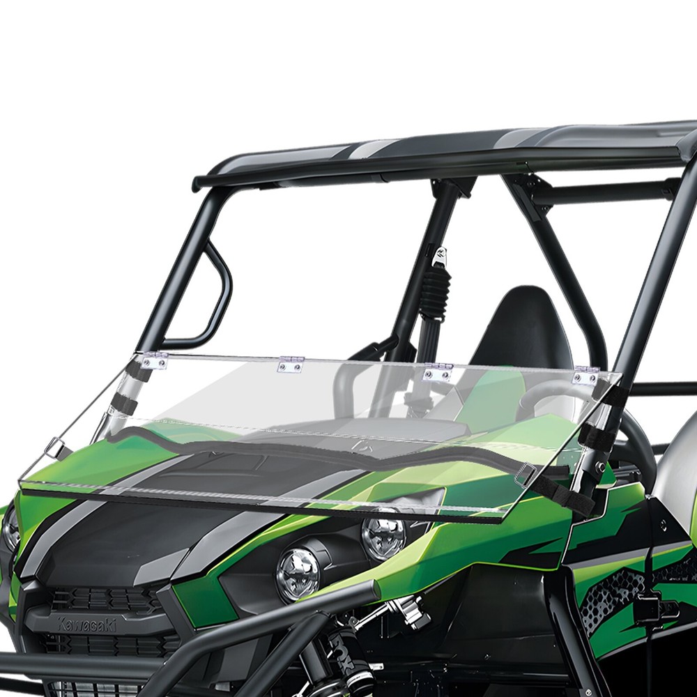 Flip Windshield Front Window Scratch-resisatant For Kawasaki Teryx 800 2/4 2016+