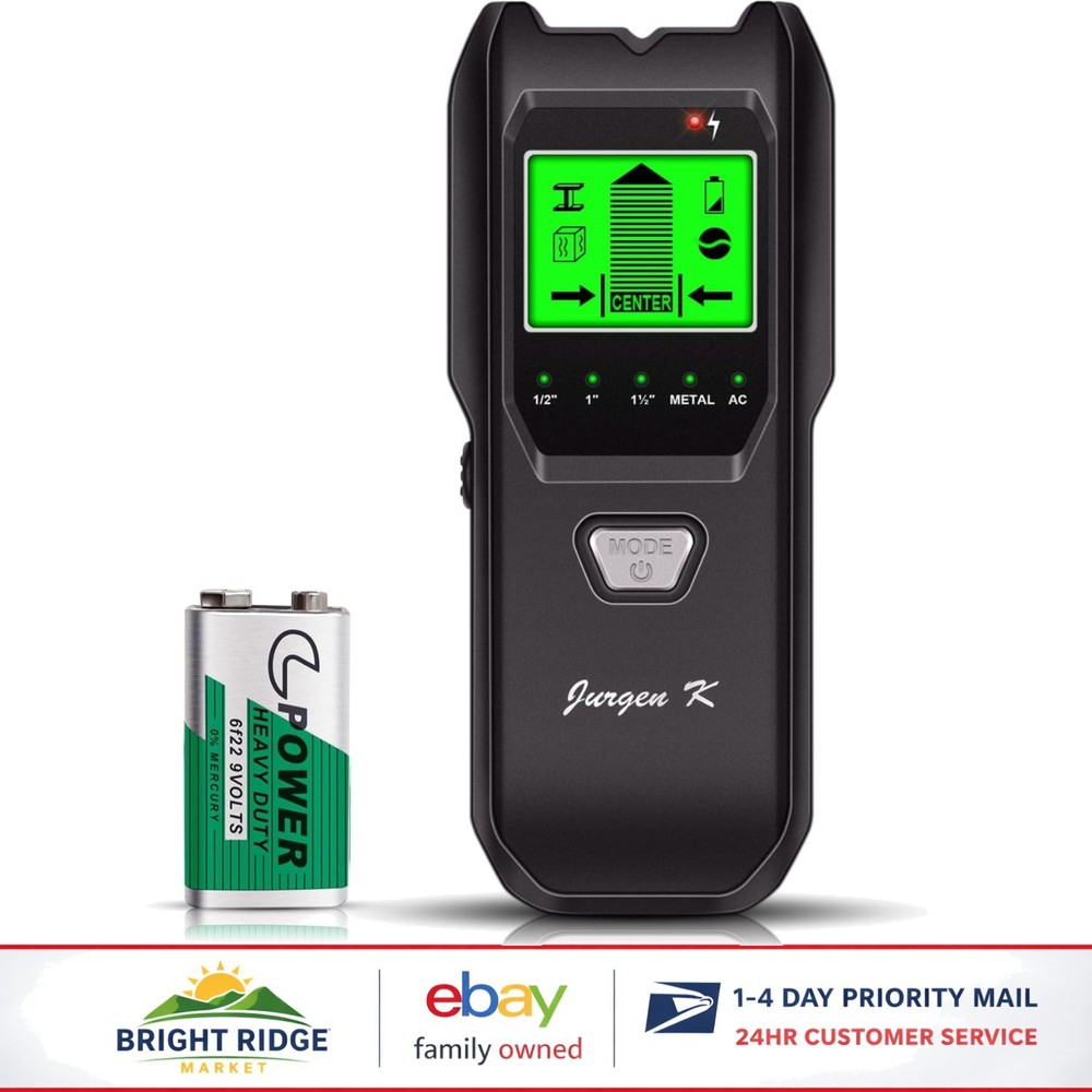 Compact Stud Finder with 5 Detection Modes for Home Renovation and Installations