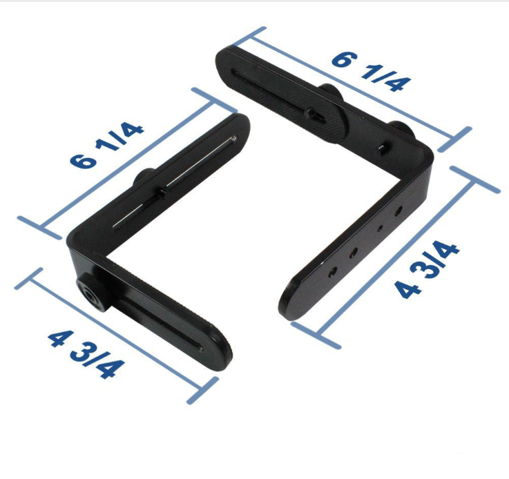 New Metal L-Shape Flash Bracket Flashlight Camera Holder Mount Double L type