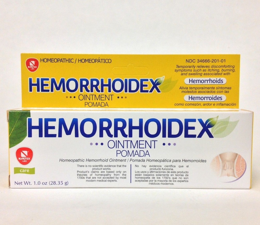 HOMEOPATHIC HEMORRHOIDEX OINTMENT 1.0 oz